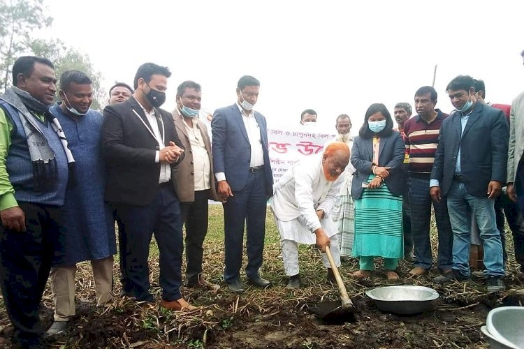 রংপুরের পীরগঞ্জে দুটি বিলের খনন কাজ উদ্বোধন 