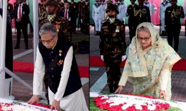 বঙ্গবন্ধুর প্রতি শ্রদ্ধা জানিয়েছেন রাষ্ট্রপতি ও প্রধানমন্ত্রী